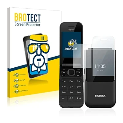 Abbildung von BROTECT Schutzglas für Nokia 2720 Flip Schutzfolie Panzer Folie Glas [Extrem Kratzfest 9H, Anti Fingerprint, Ultra Transparent]