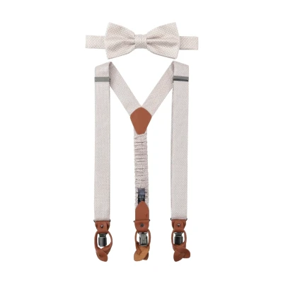 Abbildung von Prince Bow Tie SET AUS Fliege, Herren, Größe: One Size, Beige