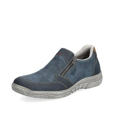 Abbildung von Rieker Slipper, Herren, Größe: 40, Lake denim almond Schuhe