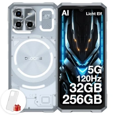 Abbildung von DOOGEE Blade GT 5G Outdoor Handy Ohne Vertrag Android 14 mit Licht Elf, Dimensity 7050, 32GB+256GB/2TB TF, AI Smartphone, 6.72&quot; FHD+120Hz, 48MP+20MP/5500mAh/WiFi 6/Fingerabdruck/Face ID/NFC