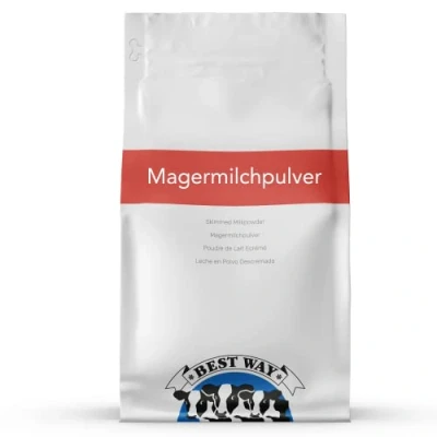 Abbildung von Best Way Magermilchpulver 5 KG 0% Zusätzen Wiederverschließbare Verpackung Lange Haltbar Vielfältige Anwendungsmöglichkeiten Einfach Milch herstellen (nur Wasser hinzufügen)