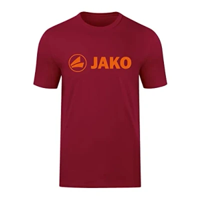 Abbildung von JAKO Unisex Kinder T Shirt Promo, Weinrot/Neonorange, 152 EU