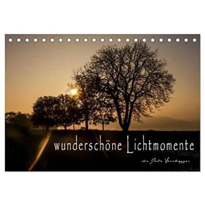 Abbildung von wunderschöne Lichtmomente (Tischkalender 2025 DIN A5 quer), CALVENDO Monatskalender