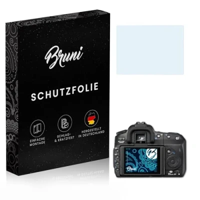 Abbildung von Bruni Schutzfolie kompatibel mit Sony Alpha A300 DSLR Folie, glasklare Displayschutzfolie (2X)