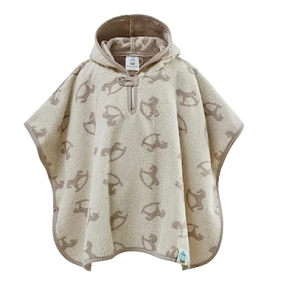 Abbildung von SEI Design Badeponcho Baby Kinder mit Kapuze, Schnittform Länge, Material, Ausstattung, Art Verschluss, Besondere Merkmale