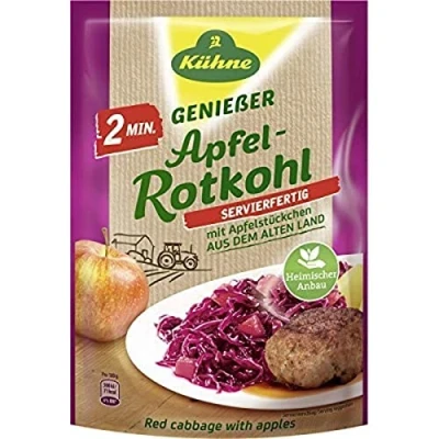 Abbildung von Kühne 2 Minuten Apfel Rotkohl mit Apfelstückchen