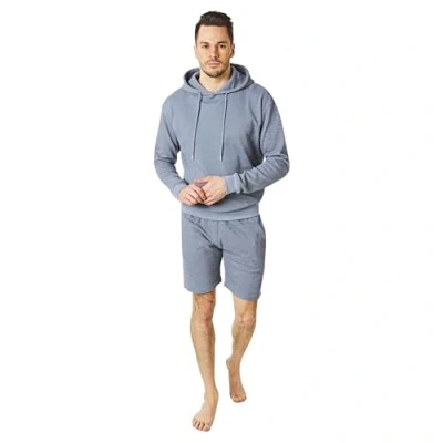 Abbildung von RIPT RCSET762 Herren Kapuzentop und kurzes Loungewear Set, Blau, M