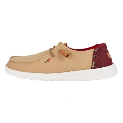 Abbildung von Hey Dude Wendy BOHO Sportlicher Schnürer, Damen, Größe: 37, Beige Textil