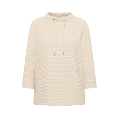 Abbildung von CECIL Damen 3227761 Ottoman Shirt, Oat Milk beige, XXL