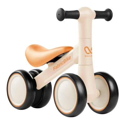 Abbildung von FabricBike Walker Kinder Laufrad ab 1 Jahr, Lauflernrad für 10 24 Monate Baby, Balance Spielzeug mit 4 Räder, Bike ohne Pedal. (Light Sand)