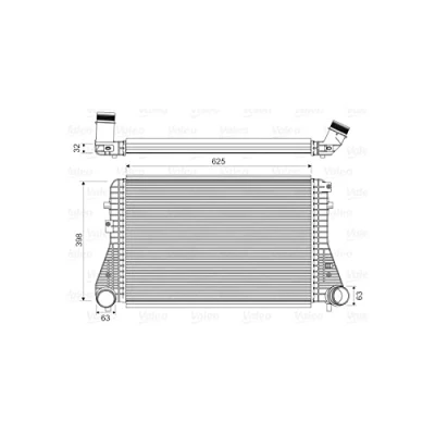 Abbildung von VALEO 818674 Ladeluftkühler ohne AGR Ventil VOLKSWAGEN: Caddy 3 Kastenwagen, Golf 6, Plus / Crossgolf, AUDI: A3 Schrägheck kfzteile, kfzteile24,