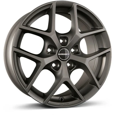 Abbildung von BORBET 5 loch 18Zoll 108mm Alufelge Y Matt Titanium / Poliert 8132801 Felge