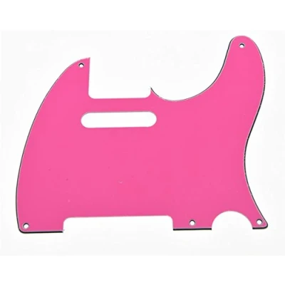 Abbildung von KAISH American Vintage 5 Loch Tele Style Pickguard Guitar Pick Guard Scratch Plate for Telecaster/Tele Pink 3 lagig
