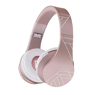 Abbildung von PowerLocus Bluetooth Kopfhörer Over Ear, Wireless Faltbar Kabellose On Ear Ohrhörer Headset Aux Unterstützung mit Mikrofon Freiscprechfunktion für iPhone, Android, PC
