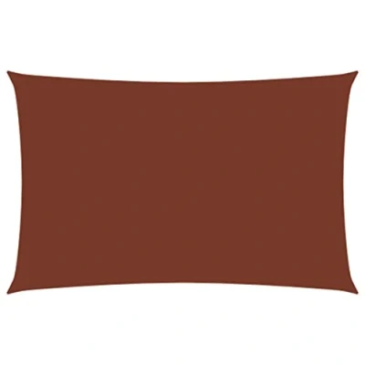 Abbildung von vidaXL Sonnensegel Wasserfest Sonnenschutz Windschutz Sonnendach UV Schutz Garten Terrasse Balkon Oxford Gewebe Rechteckig 4x7m Terrakottarot