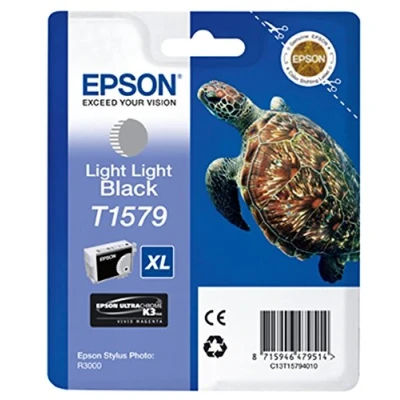Abbildung von Epson T1579 Tintenpatrone Schildkröte, Singlepack, hell schwarz