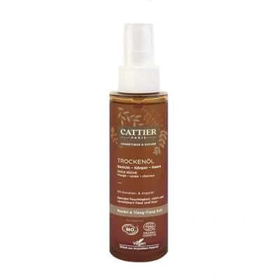 Abbildung von Cattier Trockenöl Argan und Kamelie, mit wertvollen Bio Ölen, Naturkosmetik, 100 ml