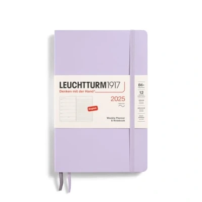 Abbildung von LEUCHTTURM1917 370653 Wochenkalender &amp; Notizbuch Paperback (B6+) 2025, Softcover, Lilac, Englisch