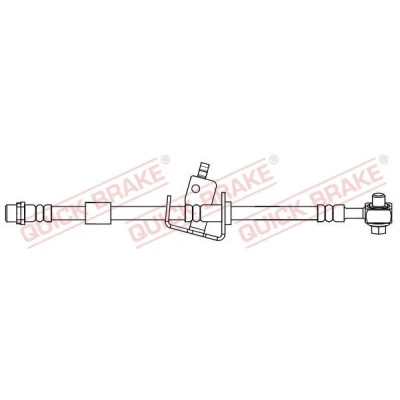 Abbildung von QUICK BRAKE 58.855X Bremsschläuche 650 M10x1 OPEL: Astra J Schrägheck, Sports Tourer, Zafira C CHEVROLET: Cruze Limousine