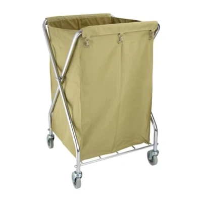 Abbildung von Jantex Servo x Wäschewagen 220 Liter, klappbarer Hotel Schmutzwäsche Wagen, Abmessungen: 985(H) 620(B) 620(T)mm, Stoffbeutel lässt sich vom Rahmen lösen, 4 Lenkrollen L616