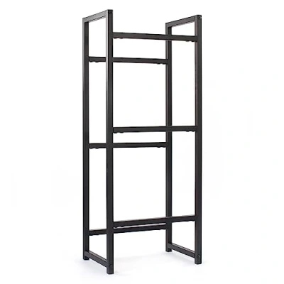 Abbildung von Toboli Getränkekistenregal für 3 Kästen, Kistenregal aus Stahl, 47 x 31 116 cm, 20kg pro Ebene