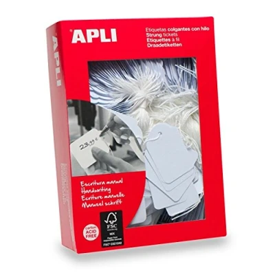 Abbildung von APLI 000383 1000 Etiketten Bijouterie, 7 mm x 19 mm, weiß