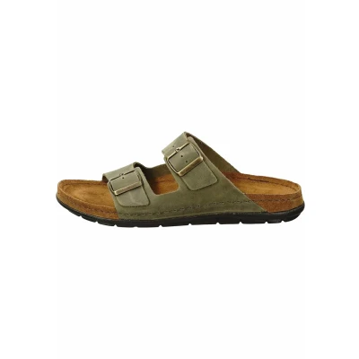 Abbildung von Rohde Easys Pantolette flach, Herren, Größe: 43, Olive Schuhe