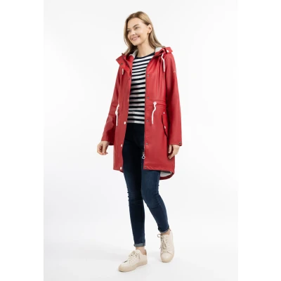 Abbildung von DREIMASTER maritim Damen Regenmantel XXL / Rot 100% Polyester