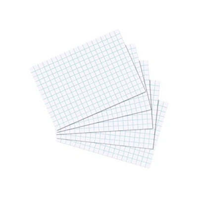 Abbildung von herlitz Karteikarte A7, kariert, weiß, 100 Stück
