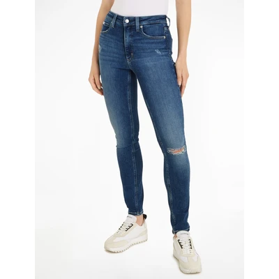 Abbildung von Calvin Klein Jeans Skinny Fit, Damen, Größe: 25x30, Denim dark