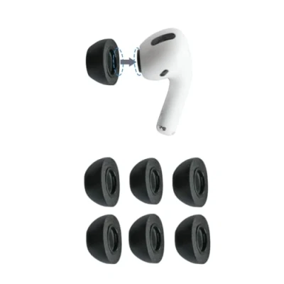 Abbildung von OMPLY Foam 2.0 Earbud Tips for Comfortable, Noise Canceling Earphones That Click On, and Stay Put (Medium, 3 Pairs)