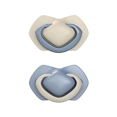 Abbildung von Canpol babies Silikon Schnuller, 2 Stück (6 18 m, Pure Blue)