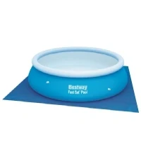 Abbildung von BESTWAY Whirlpoolmatte 58001 Pool Bodenplane Schutzplane Unterlegmatte Swimmingpool 335x335cm, passend für: Pools bis Ø 305cm