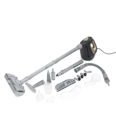 Abbildung von Beldray 15 in 1 Dampfreiniger Multifunktionaler Handdampfer, chemiefreie Reinigung, einsatzbereit 20 Sekunden. Mit Reinigungsbürsten, Bodenmopp Pads &amp; Düsen, 550ml Wassertank, 1350W