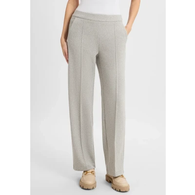 Abbildung von MAC Jeans Chiara Stoffhose, Damen, Größe: 36x32, Grau weiß