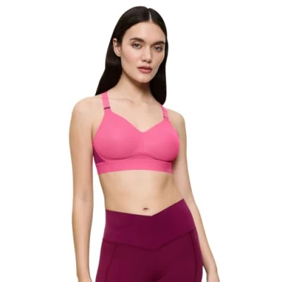 Abbildung von triaction by Triumph Hybrid LITE Sportbh mit starker Stützkraft, Damen, Größe: 95B, Glam pink