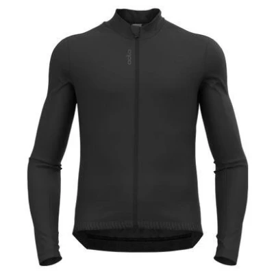 Abbildung von ODLO MID Layer FULL ZIP Zeroweight Ceramiwarm Cyclingtrikot, Herren, Größe: 46/48, Black