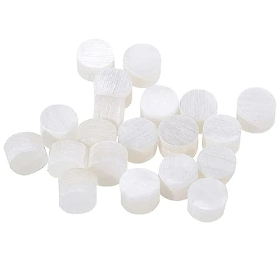 Abbildung von Musiclily Pro 3mm Natürliche Mother of Pearl Gitarren Griffbrett Inlay Dots, White (20er Set)