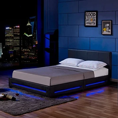 Abbildung von EOL LED Bett ASTEROID 160 x 200 Schwarz
