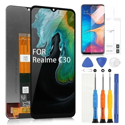 Abbildung von ARSSLY LCD Bildschirm für OPPO Realme C30 RMX3581 RMX3623 Display C33 RMX3624 6,5 Zoll Digitazer Touchscreen Ersatz Montage mit Werkzeugen