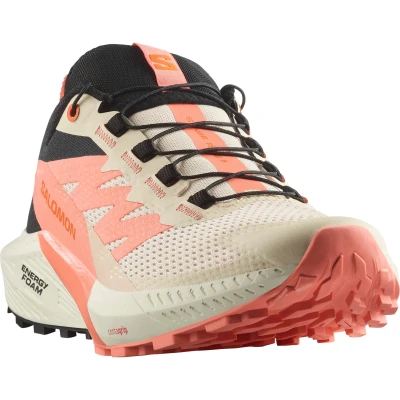 Abbildung von Salomon Sense RIDE 5 Laufschuh Trail, Damen, Größe: 37 1/3, Tender peach/fusion coral/black Schuhe