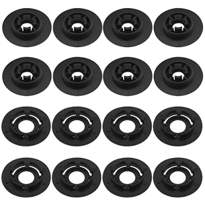 Abbildung von VGOL 16 Stück Auto Bodenmatten Clips 3D08645214PK 3D0864523B41 Teppich Anti Rutsch Schnalle, Kunststoff Clip, runde Befestigungsklammern, Befestigungsclips, Schwarz