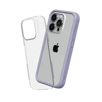 Abbildung von RhinoShield Modulares Case kompatibel mit [iPhone 15 Pro] Mod NX Anpassbare &amp; stoßdämpfende Schutzhülle im schlanken Design 3.5 Meter Fallschutz Lavender