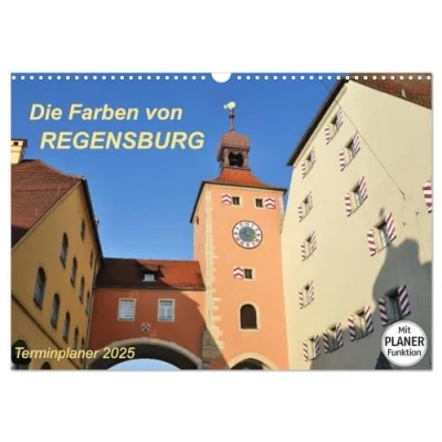 Abbildung von Die Farben von REGENSBURG (Wandkalender 2025 DIN A3 quer), CALVENDO Monatskalender
