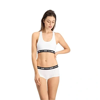 Abbildung von Puma Women MINI 2 PACK Panties, Damen, Größe: XL, white /