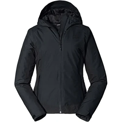 Abbildung von Schöffel Wamberg L Regenjacke / wasserabweisende Jacke, Damen, Größe: 46, schwarz