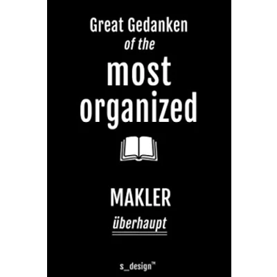 Abbildung von Notizbuch für Makler / Immobilienmakler Immobilien Makler: Originelle Geschenk Idee [120 Seiten kariertes DIN A6 blanko Papier]