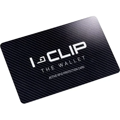 Abbildung von I CLIP RFID Blocker Karte, Kreditkartenformat Carbon Optik
