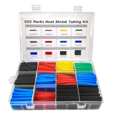 Abbildung von Labmilon 800 Stück Schrumpfschlauch Set, Schrumpfschläuche, Heat Shrink Tube, Isolierschlauch Kabel, 5 Farben 12 Größen, 2:1 Schrumpfverhältnis, Ideal für Elektrische Isolierung und Drahtverbindungen