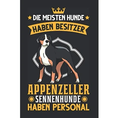 Abbildung von Appenzeller Sennenhund Notizbuch: Personal Schweizer Hund / 6x9 Zoll 120 karierte Seiten